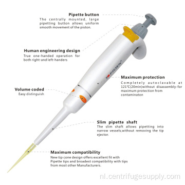 Laboratorium digitale verstelbare micropipet